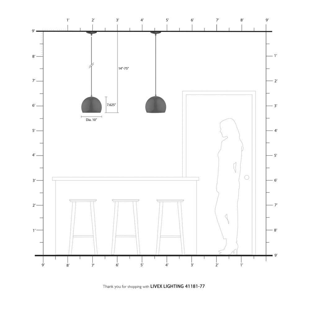 Schultz Single Light Metal Dimmable Pendant