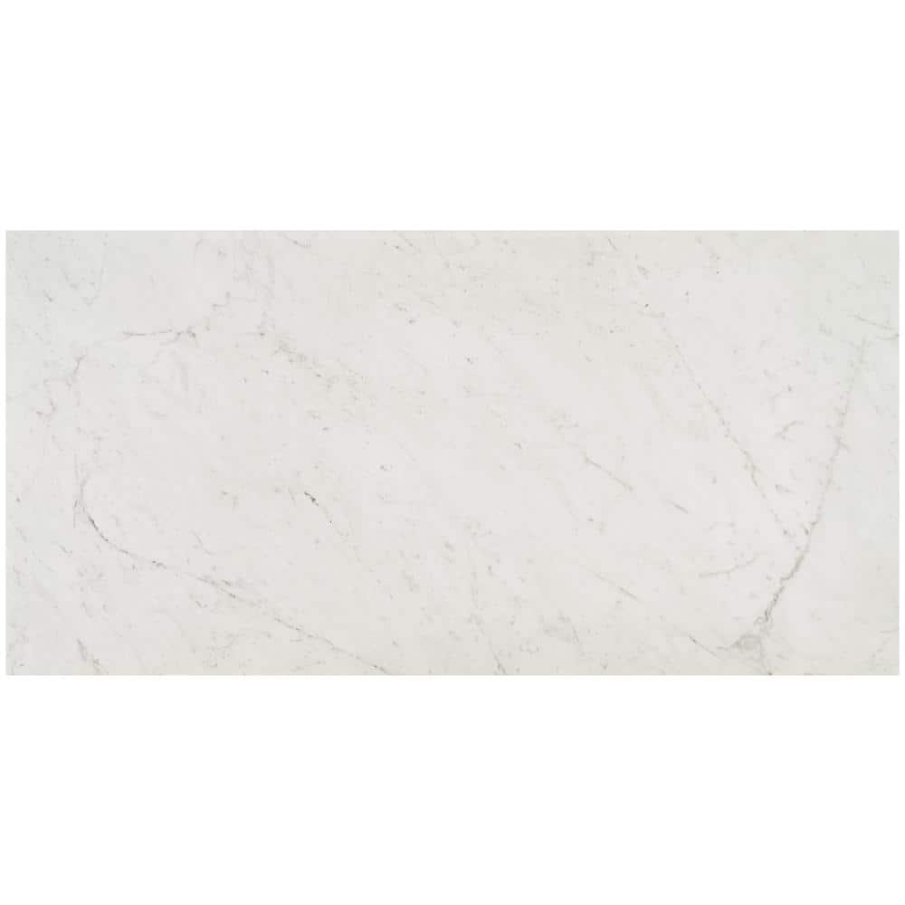 Saroshi 24" x 47" Polished Marble Look Porcelain Floor and Wall Tile (15.5 Sq. Ft. / Case)