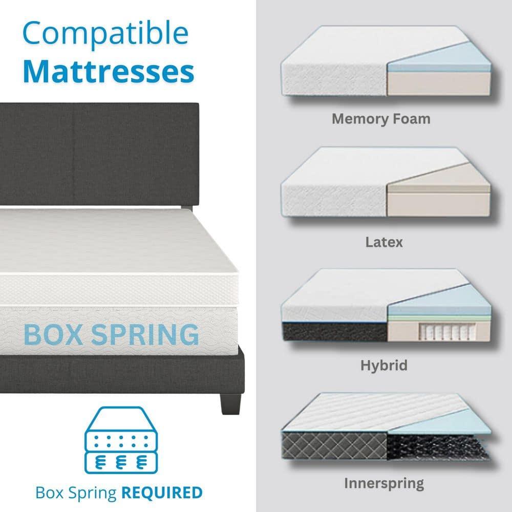 Boyd Sleep MIL896DB Mateo Linen Upholstered Platform Bed