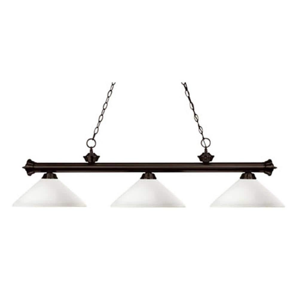 Z-Lite Riviera 3 - Light Island Pendant Light in  Bronze