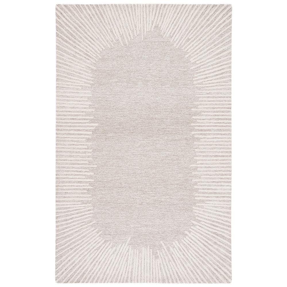 Abstract ABT478 Hand Tufted Area Rug - Natural/Ivory - 3'x5' - Safavieh .