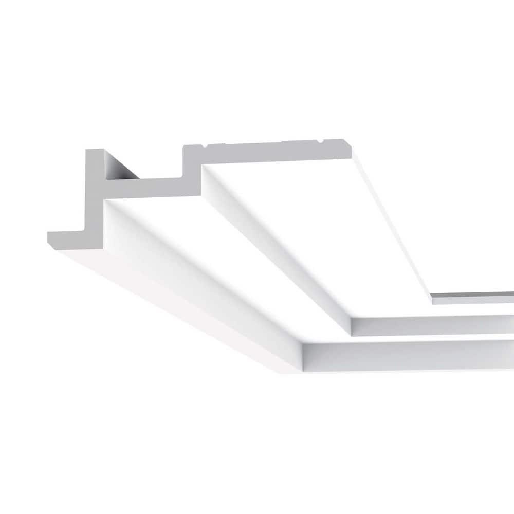Orac Decor 2 in x 7-1/4 in x 78-3/4 in Primed White Plain Polyurethane Crown Moulding
