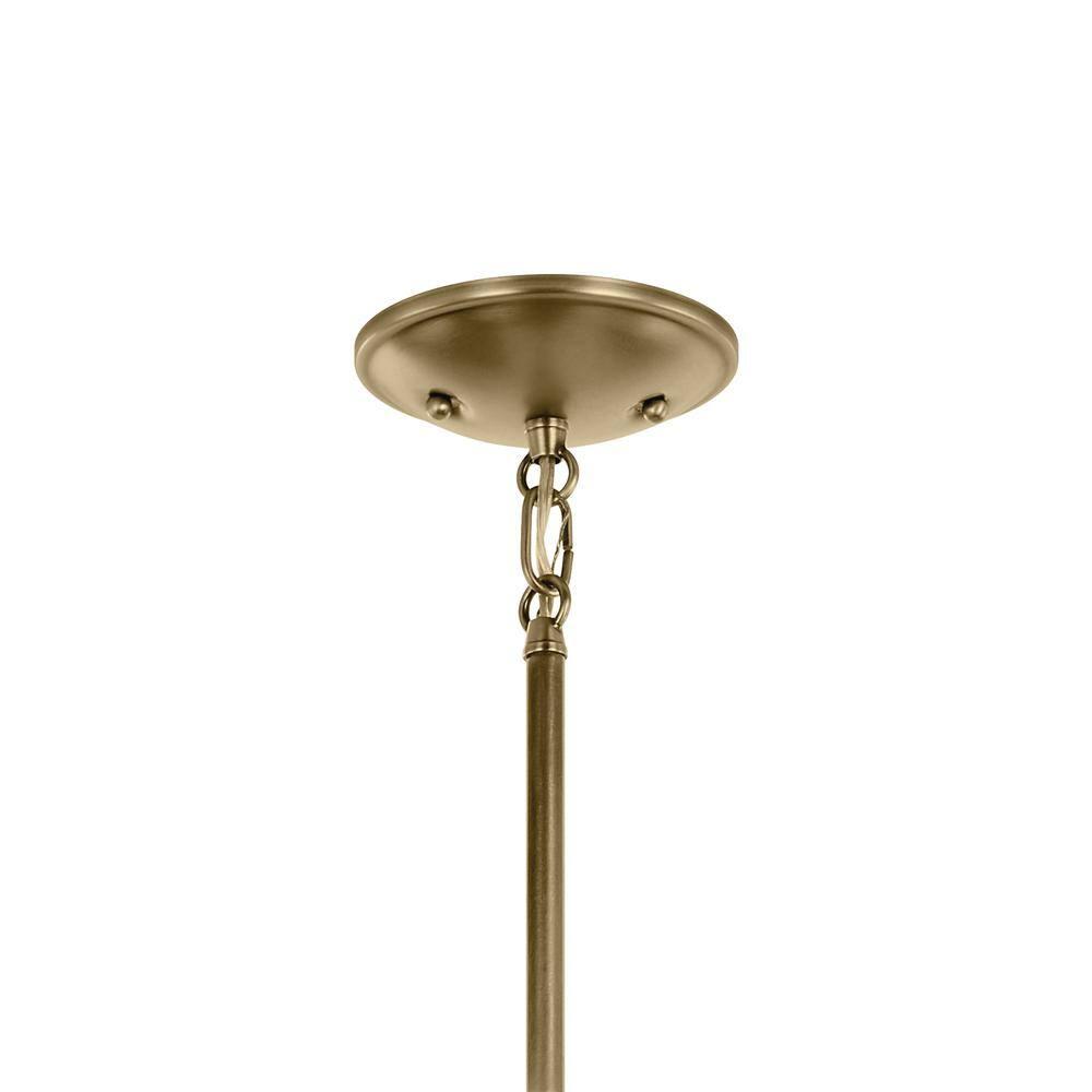 Kichler 43674 Shailene 5" Wide Mini Pendant - Natural Brass / Clear