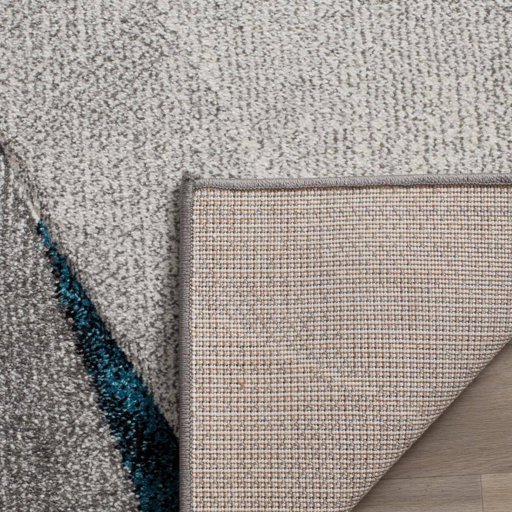 SAFAVIEH Hollywood Jennifer Abstract Runner Rug, Grey/Teal, 2'3" x 16'