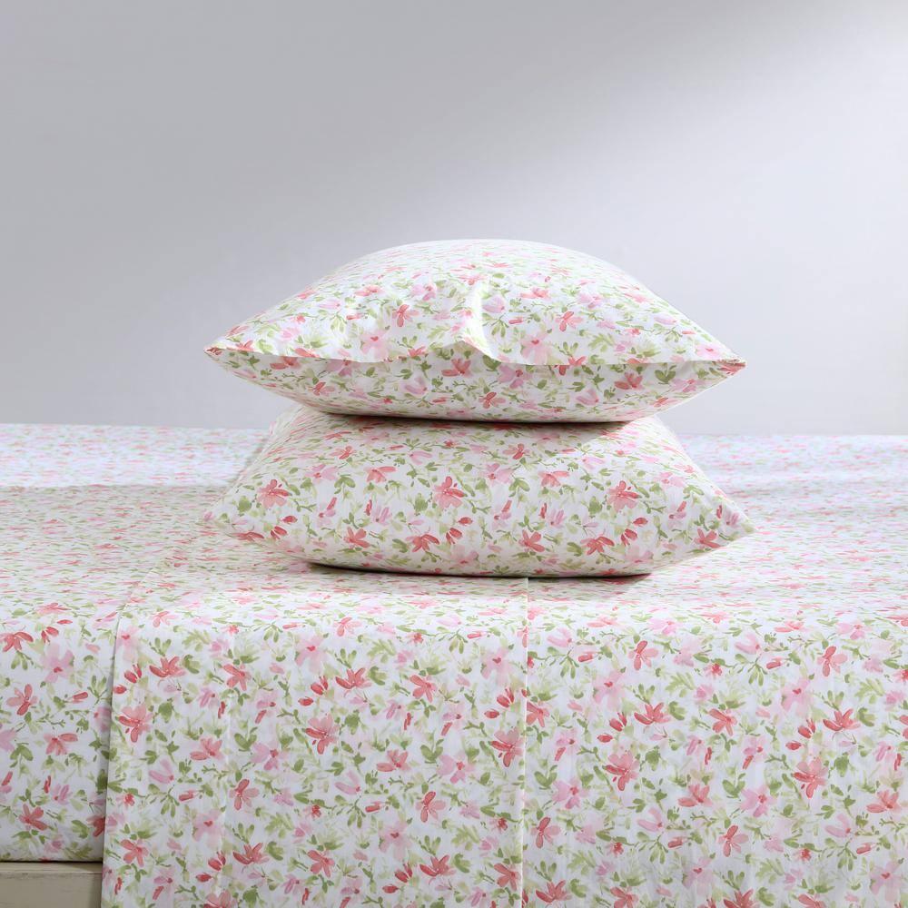 Laura Ashley Laura Ashley Printed Cotton Percale Sheet Set