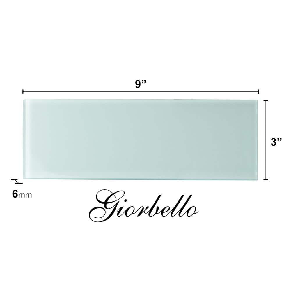 3" x 9" Glass Subway Tile