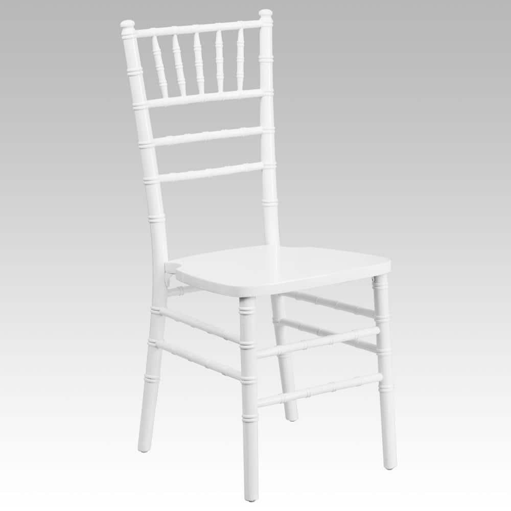Flash Furniture HERCULES Series White Wood Chiavari Chair
