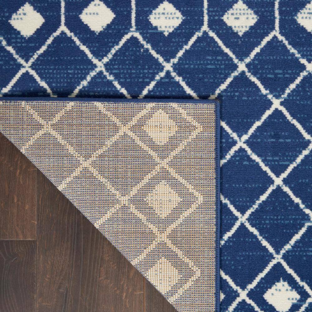Nourison Grafix GRF37 Navy/White Indoor Area Rug - 6' x 9'