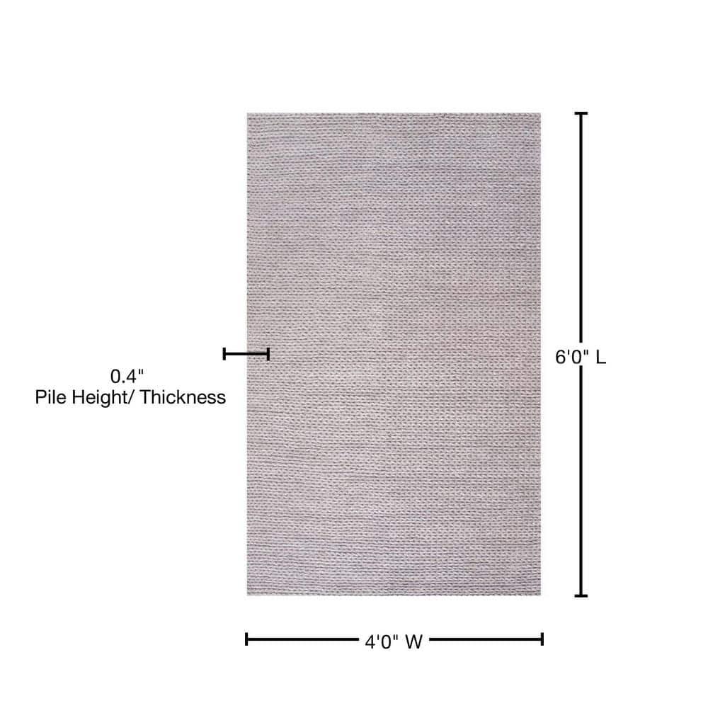 nuLOOM Braided Chunky Woolen Cable Area Rug