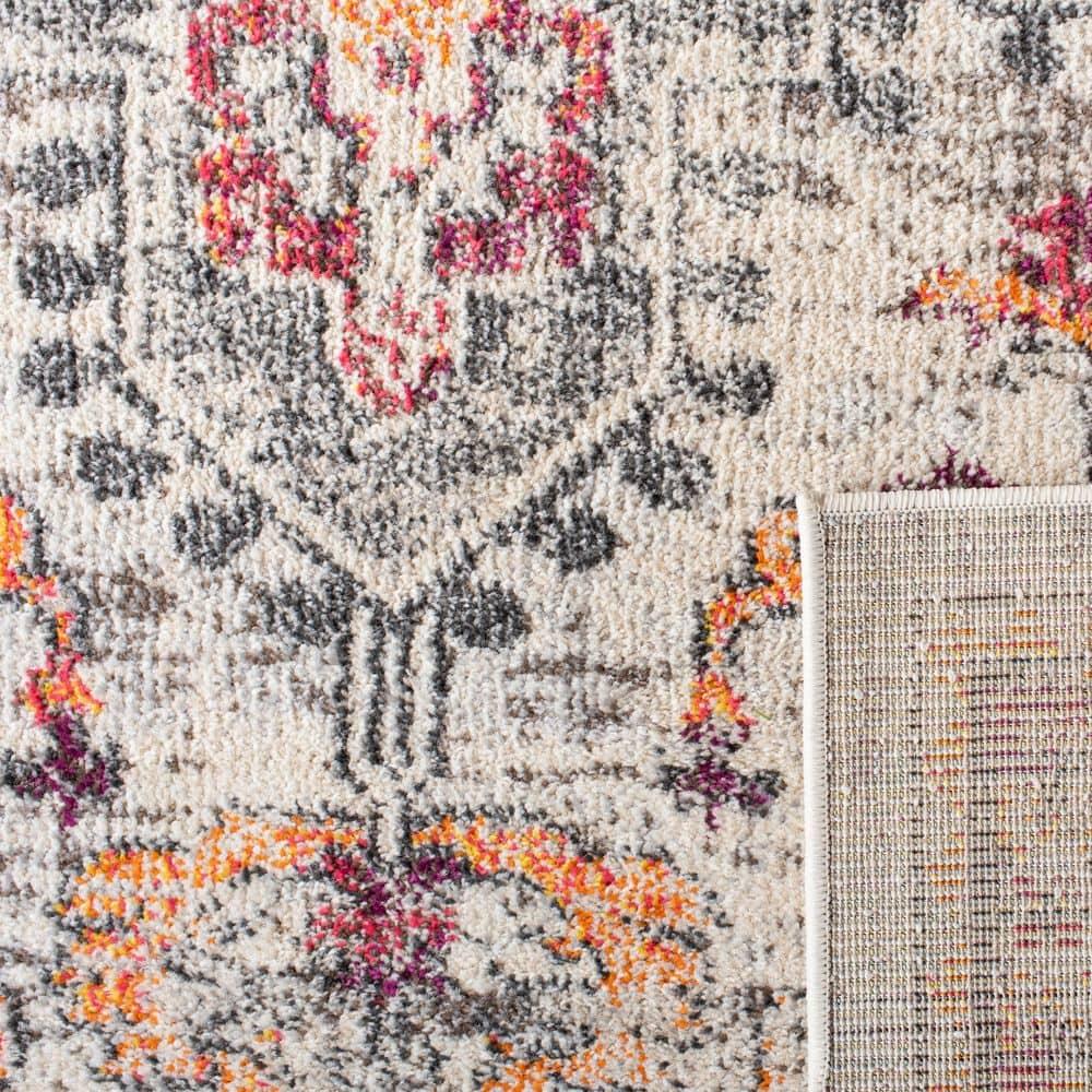 Madison MAD473 Power Loomed Indoor Area Rug - Beige/Orange - 8'x10' - Safavieh
