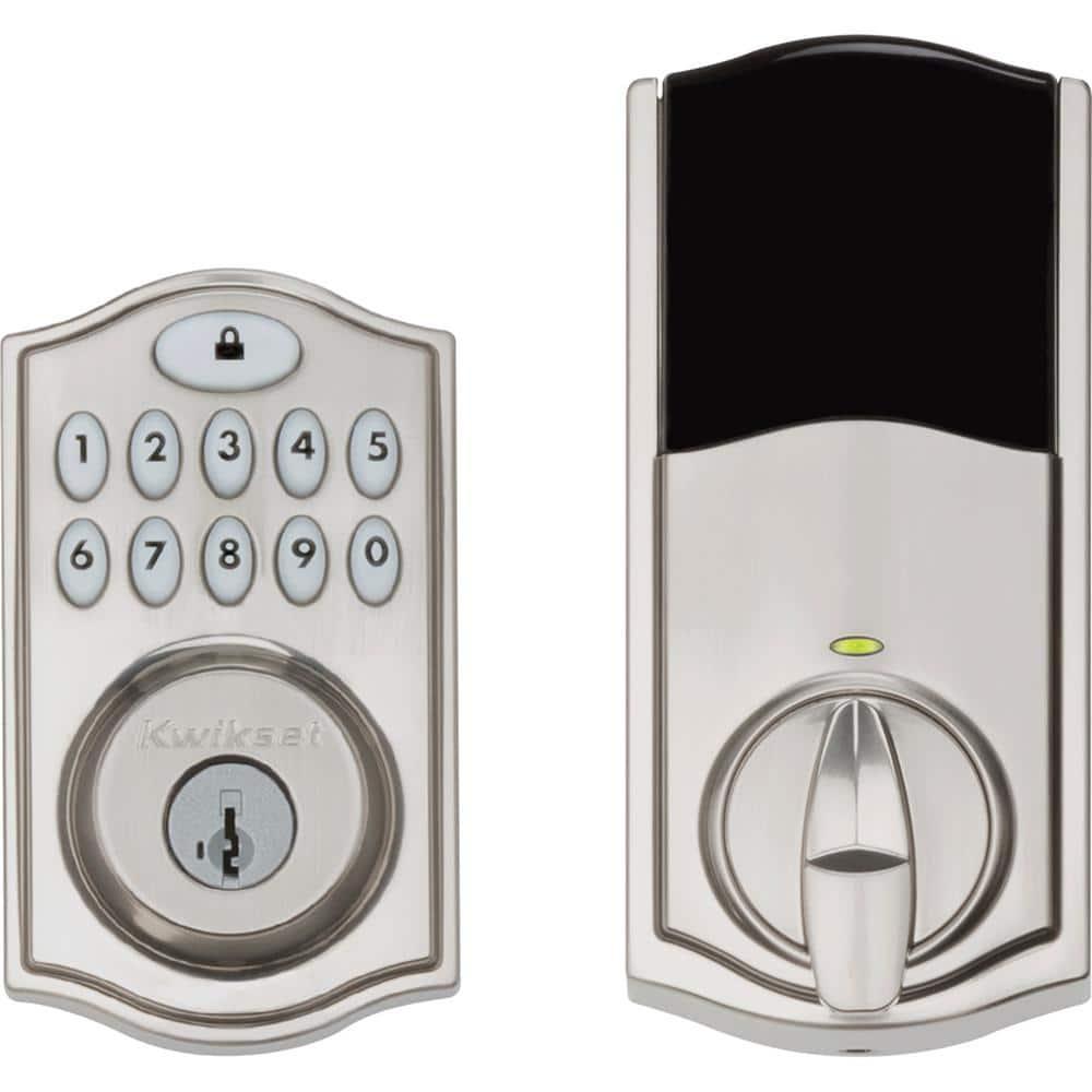 Kwikset 914 Traditional Keypad SmartCode Electronic Deadbolt Smart Lock featuring SmartKey Security and ZigBee 3.0 Technology in Satin Nickel, Large, 914TRL ZB 3.0 15