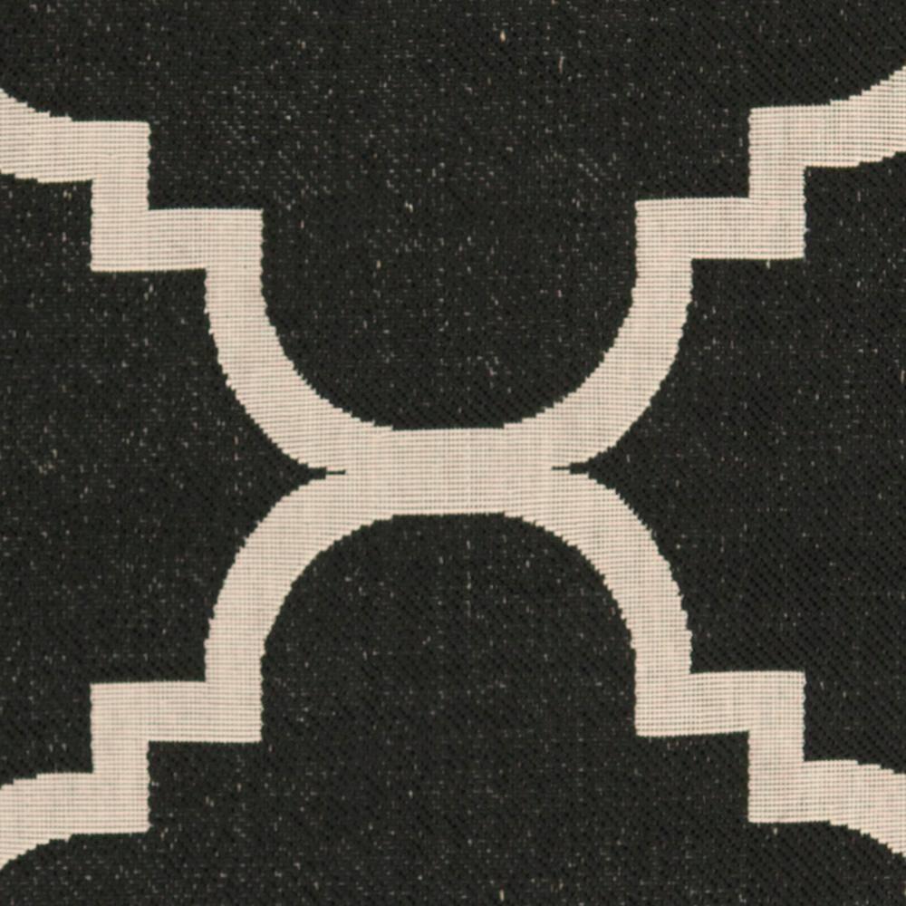 Courtyard CY6243 Power Loomed Indoor and Outdoor Area Rug - Black/Beige - 9'x12' - Safavieh