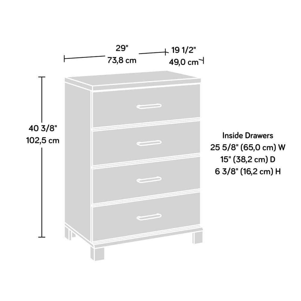 Sauder Rosedale Ranch 4 Drawer Chest Timber Oak