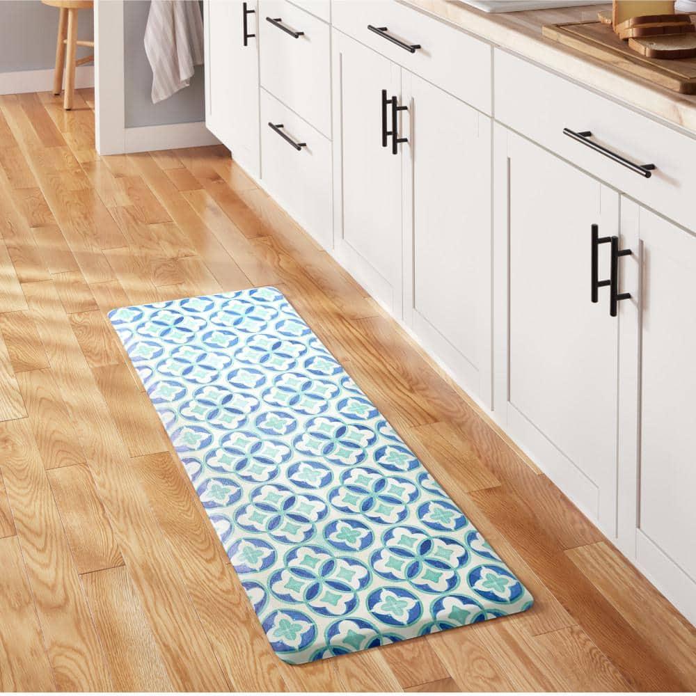 Fiesta FIESTA Postiano Tiles Geo Textured Anti-Fatigue Comfort Non-Slip Kitchen Runner Mat