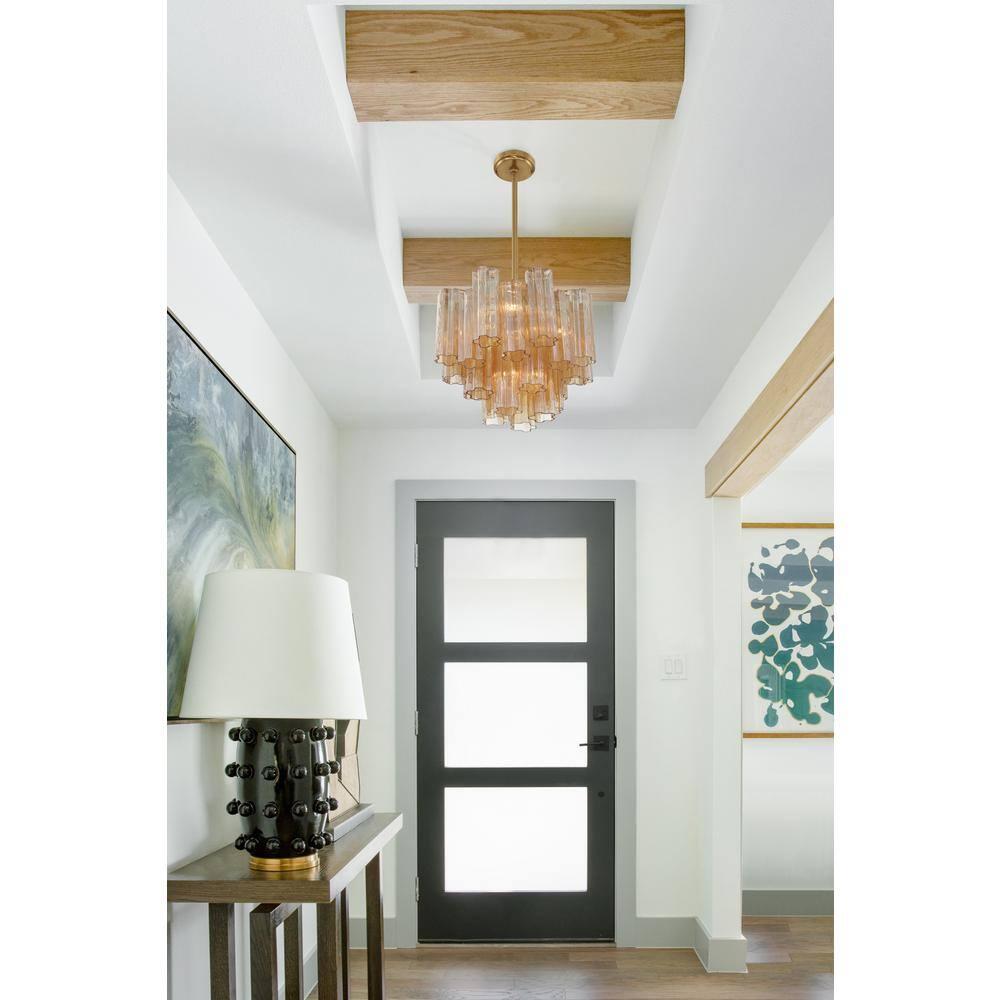 Crystorama Lighting Addis 4 - Light Chandelier in  Aged Brass