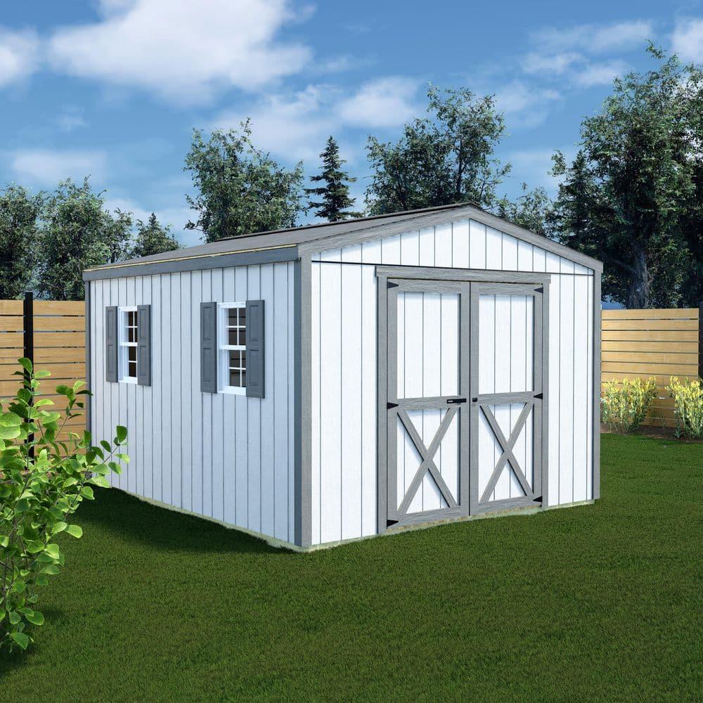 Elm 10 ft. W x 12 ft. D Solid Wood Storage Shed