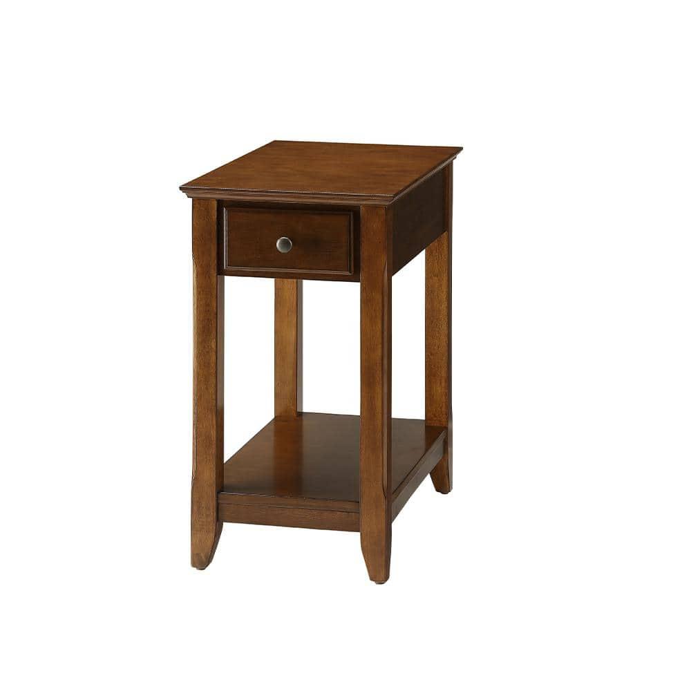 Smart Looking Side Table Walnut Brown - Saltoro Sherpi