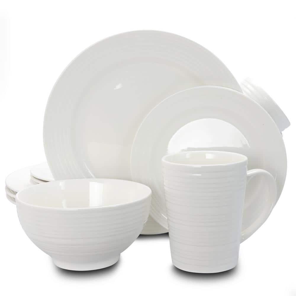 Gibson Amelia Court 16 Piece Dinnerware Set, Service for 4