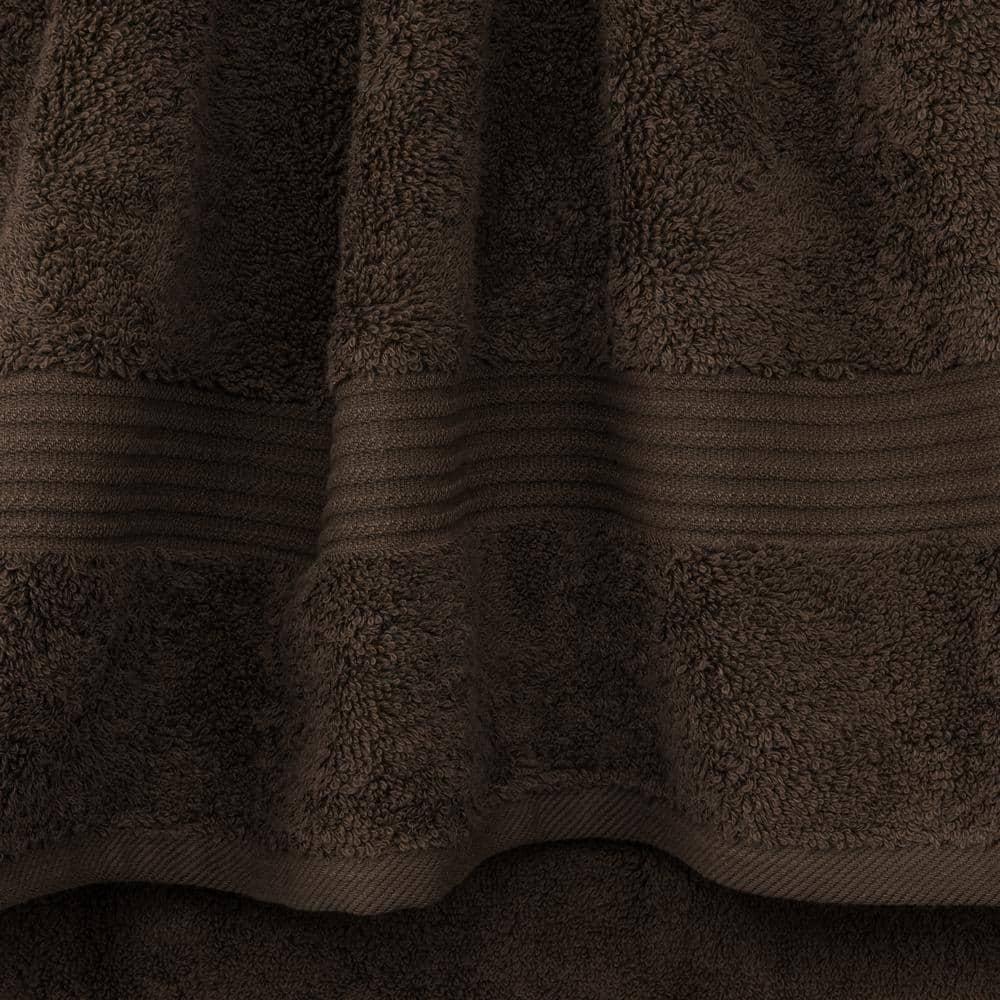 American Soft Linen Bekos 6 Piece Towel Set, 100% Cotton Bath Towel Set for Bathroom, Brown