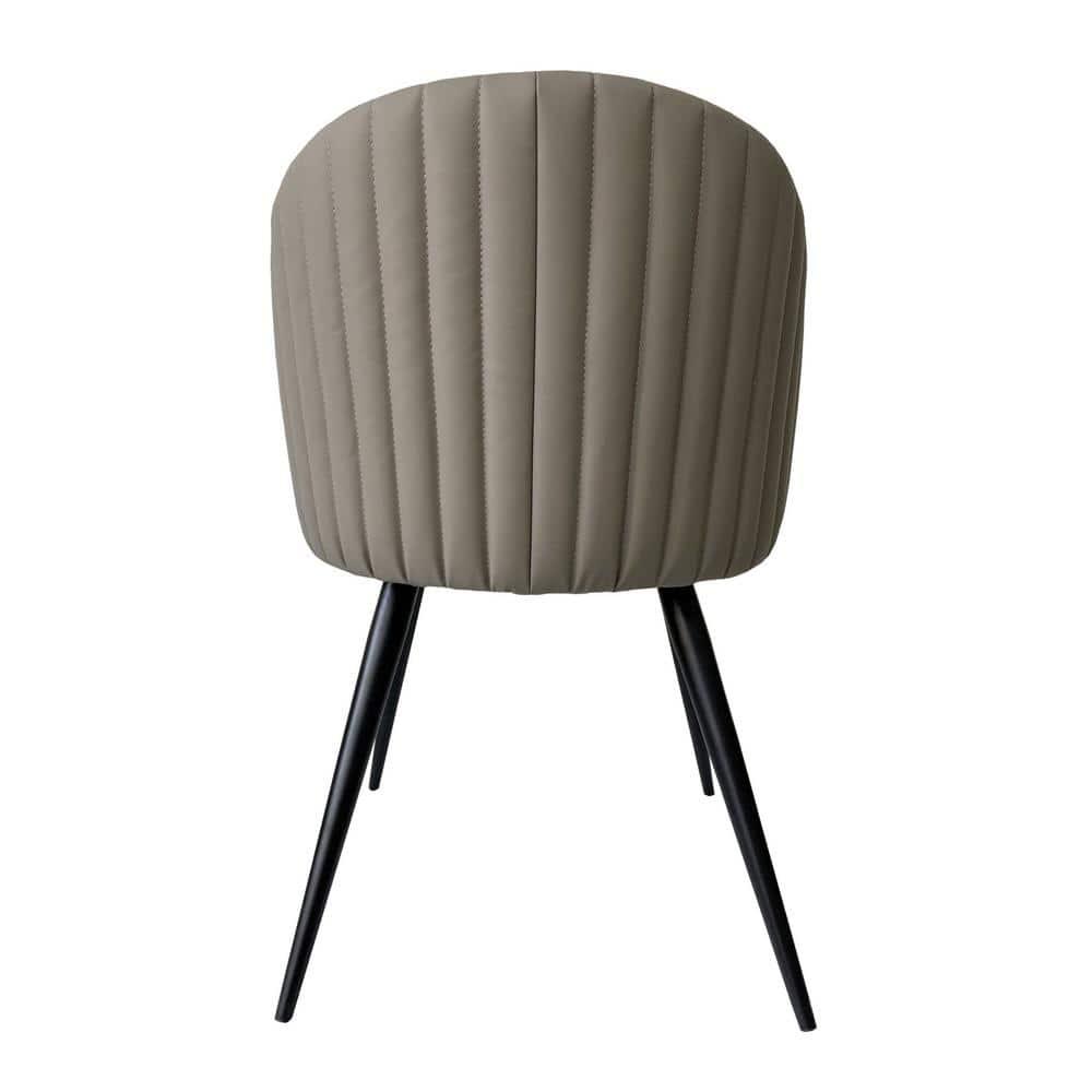 Modrest Marnie Contemporary Gray & Cream Dining Chair