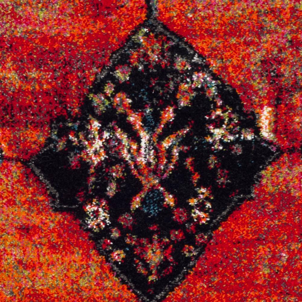 Vintage Hamadan VTH217 Power Loomed Indoor Area Rug - Orange/Multi - 4'x6' - Safavieh