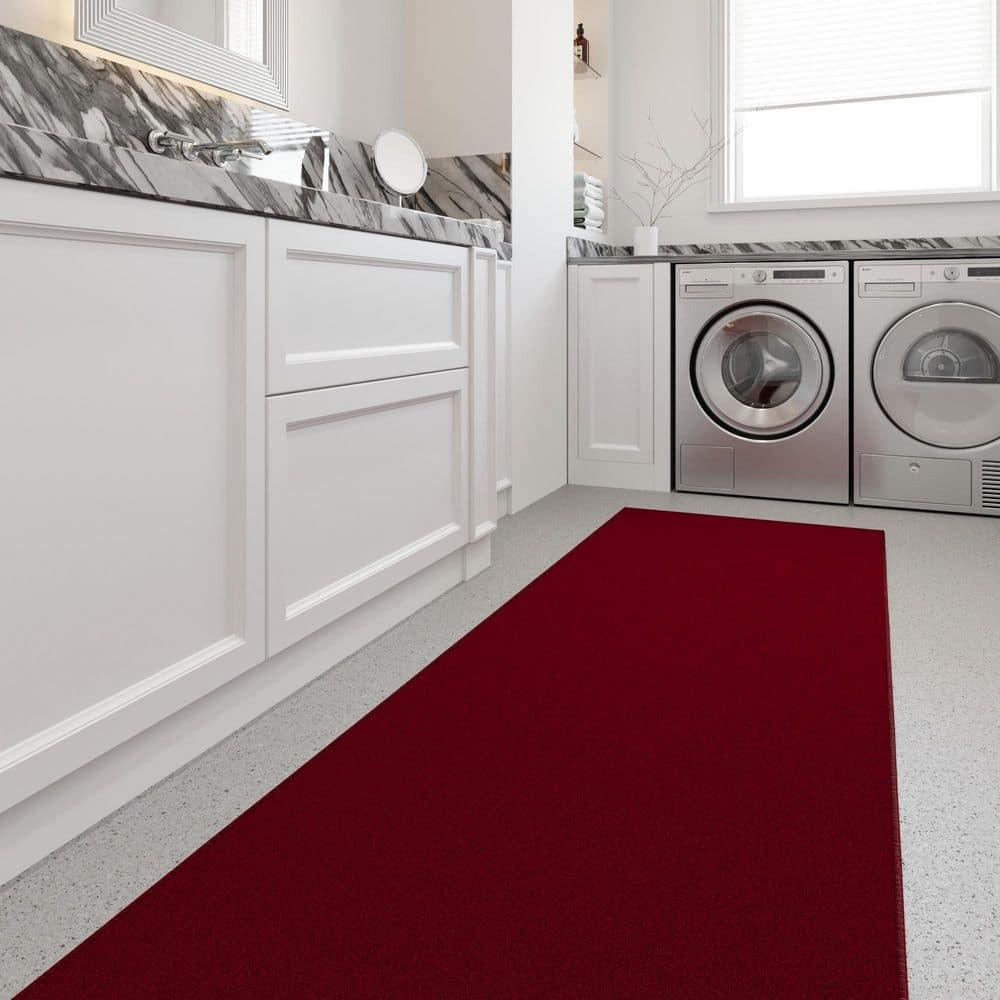 Ottomanson Ottohome Non-Slip Solid Area Rug For Living Room, Hallway Runner, Entryway Rug