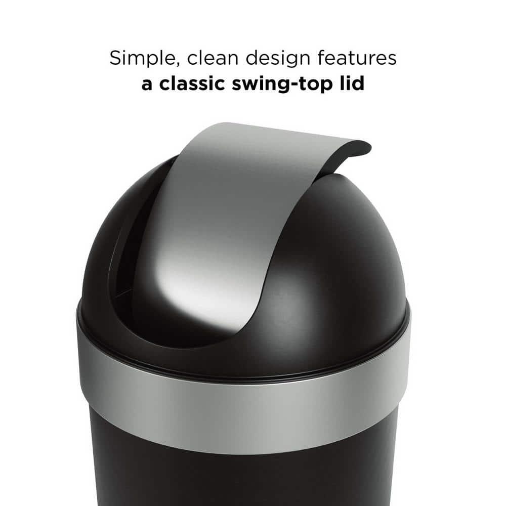 Venti Plastic Swing Top Trash Can - 16 Gallons