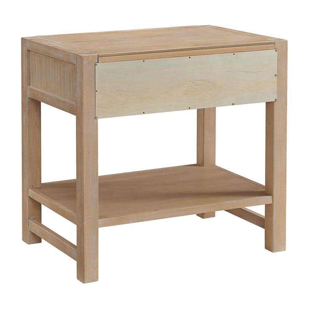 Arden 2-Drawer Wood Nightstand, Perfect for Modern Rustic, Boho or Traditional Bedroom, Functional and Stable Storage, 28W x 19D x 26 3/8H
