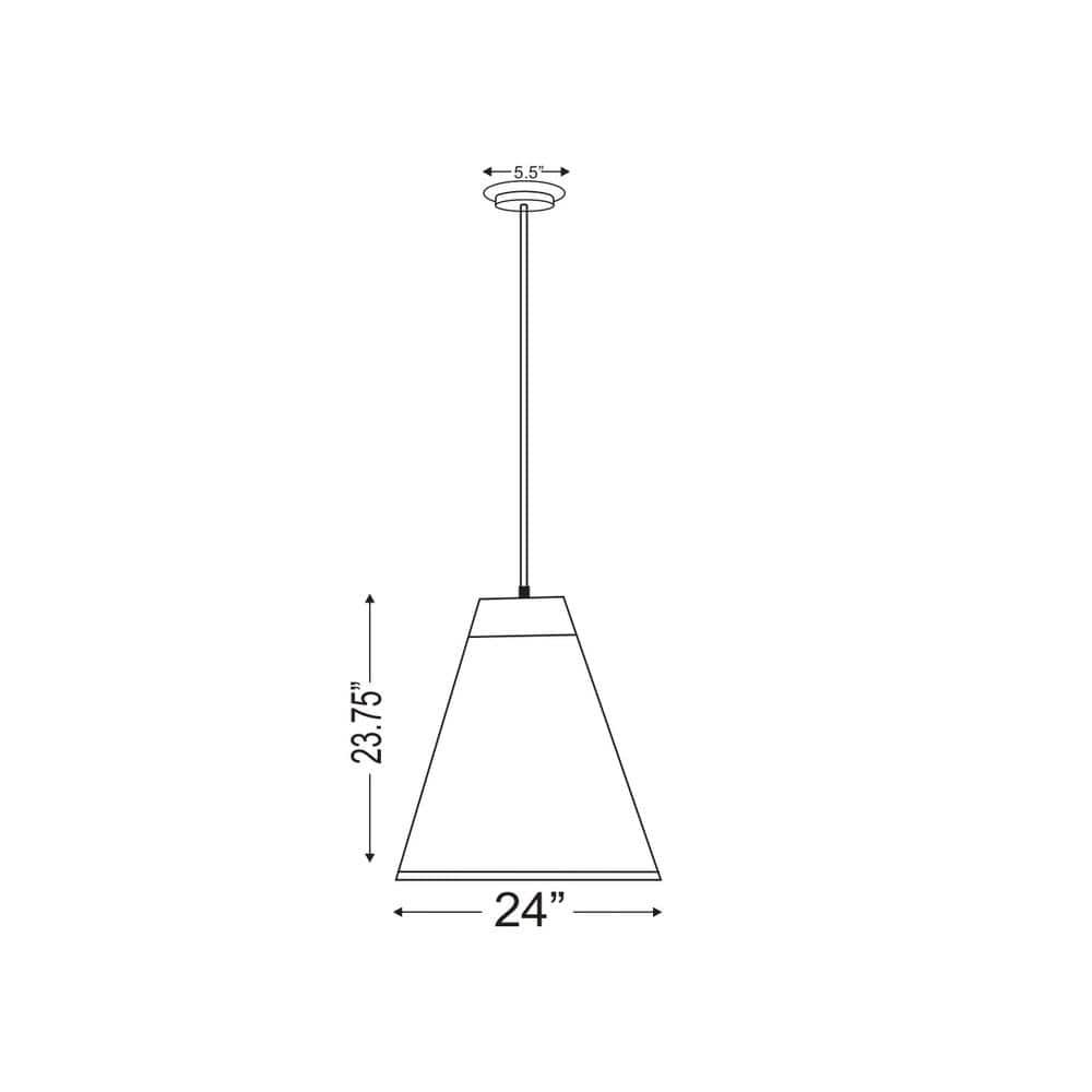 Z-Lite Eaton 1 - Light Pendant in  Matte Black