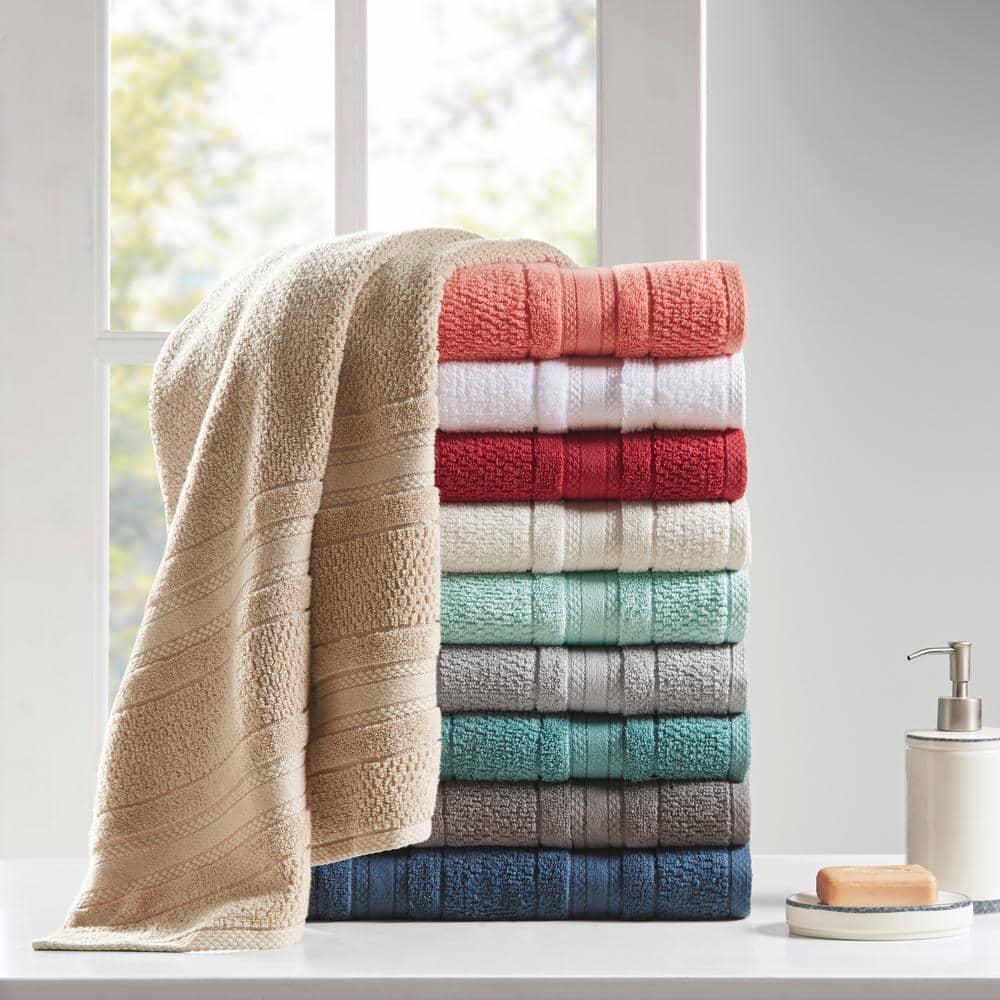 Madison Park Essentials Super Soft Cotton Quick Dry Bath Towel 6 Piece Set