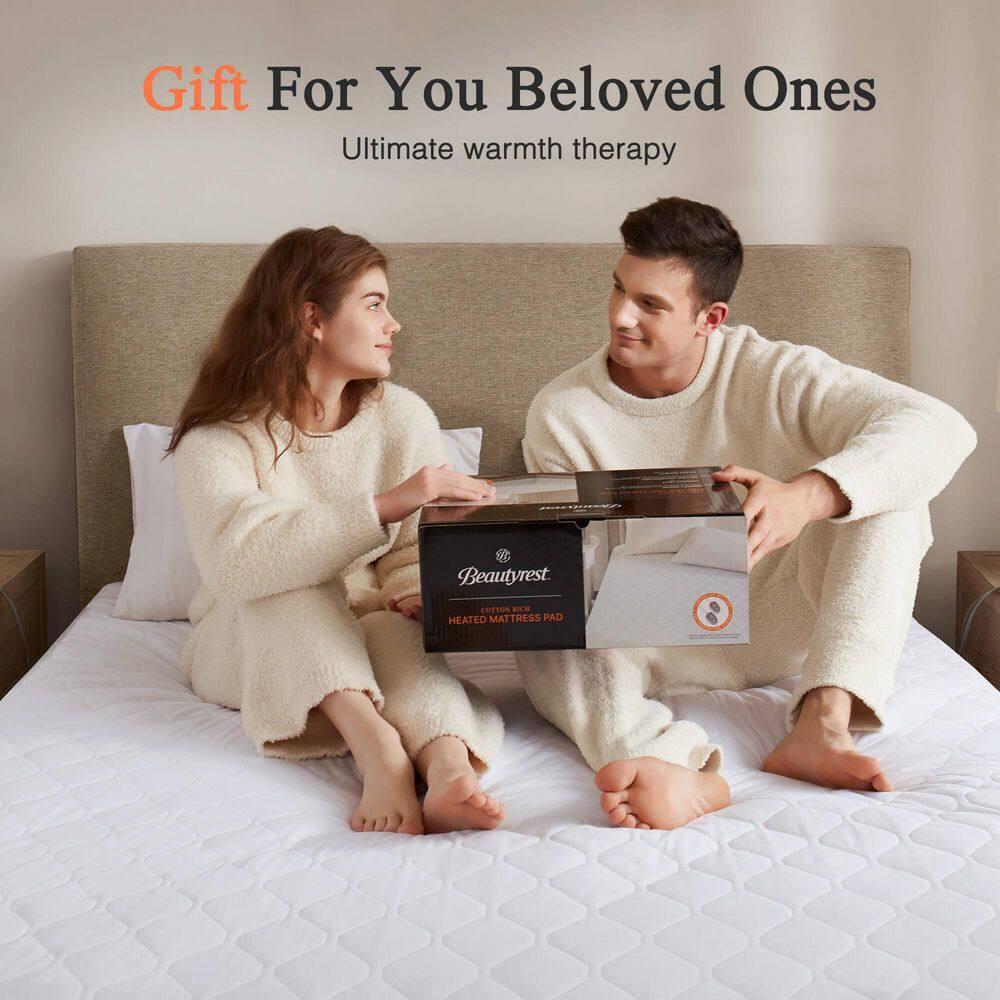 Beautyrest Cotton Blend Heated Mattress Pad
