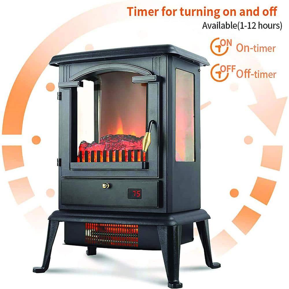 Lifesmart LifeSmart LifePro 1500W 3 Sided Electric Infrared Quartz Indoor Stove Heater