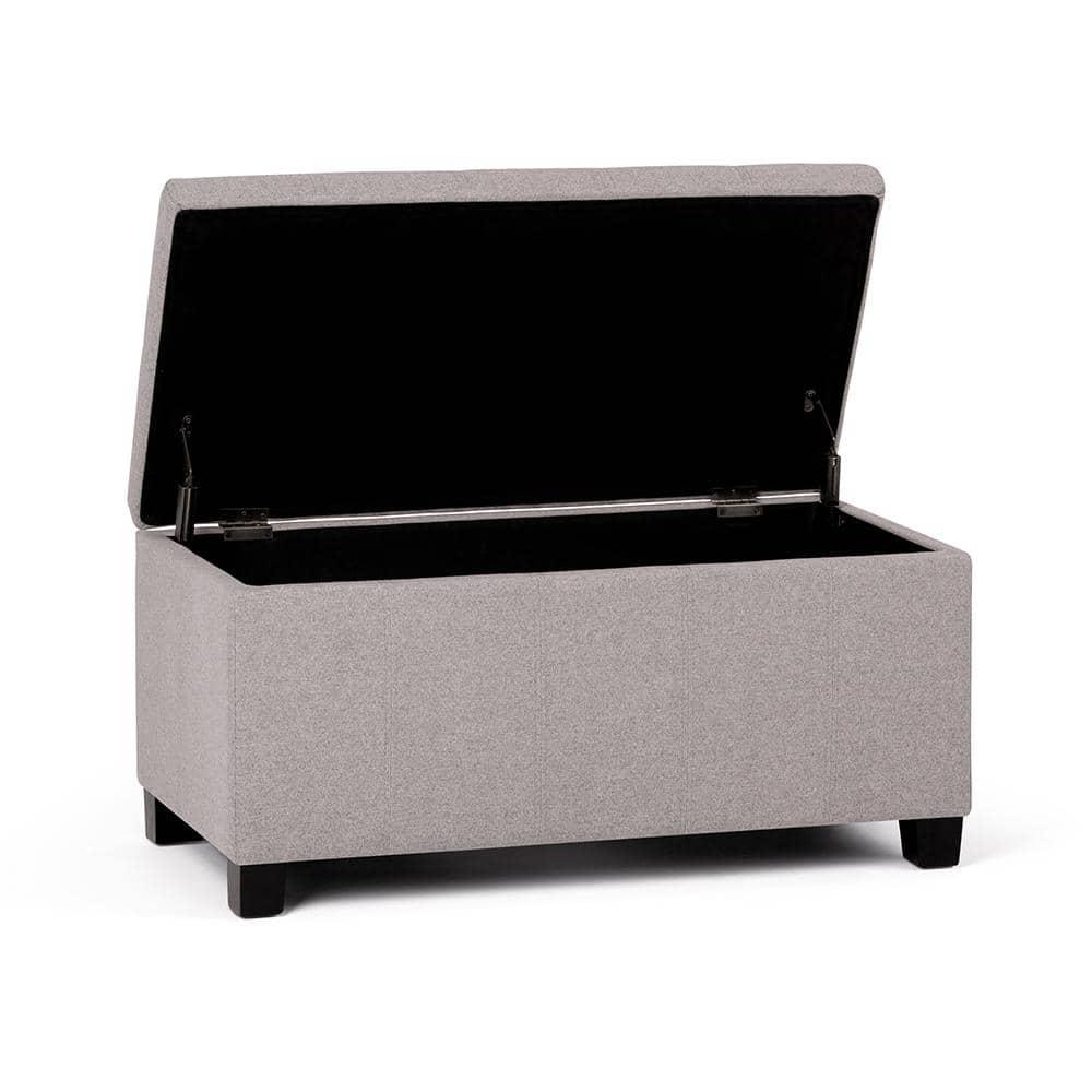 Dover Polyester Blend Upholstered Storage Bench