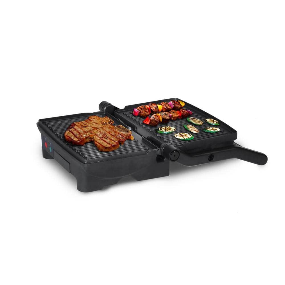 Elite Stainless Steel 3-in-1 Panini Press and Indoor Grill
