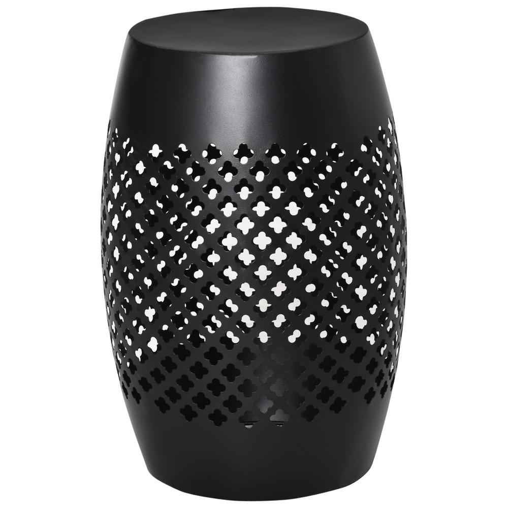 Latitude Run® Outsunny 12.5" Steel Round Patio End Table - Versatile Indoor & Outdoor Accent