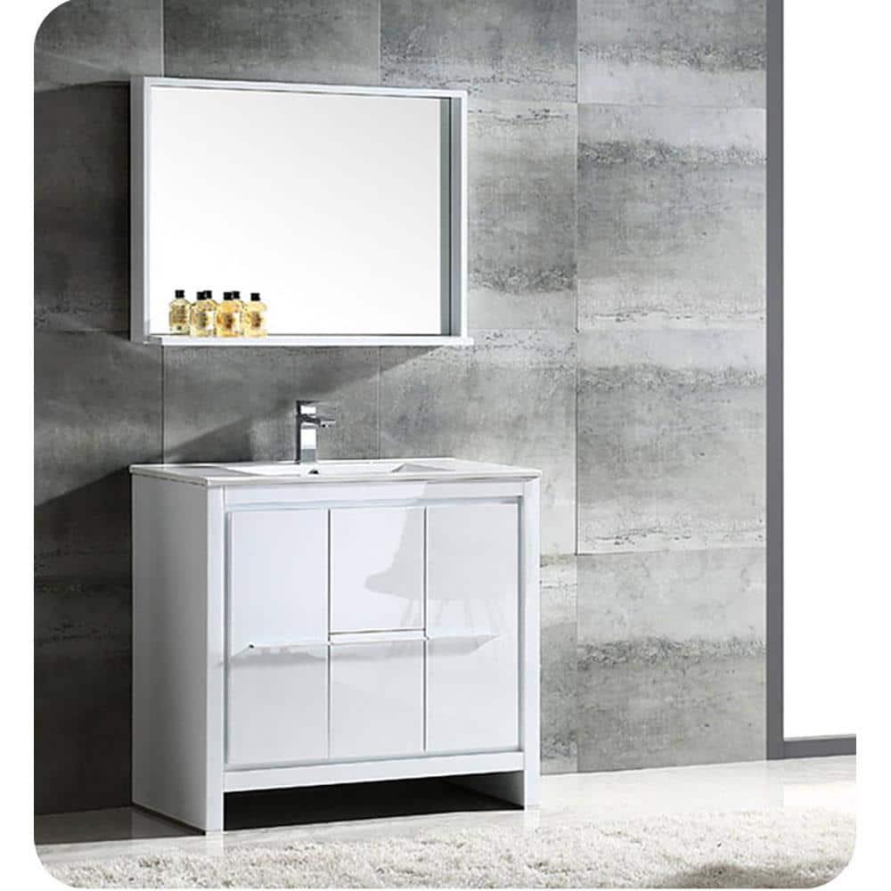 Fresca Allier 36" Free-Standing Single Sink Modern Bathroom Vanity Set
