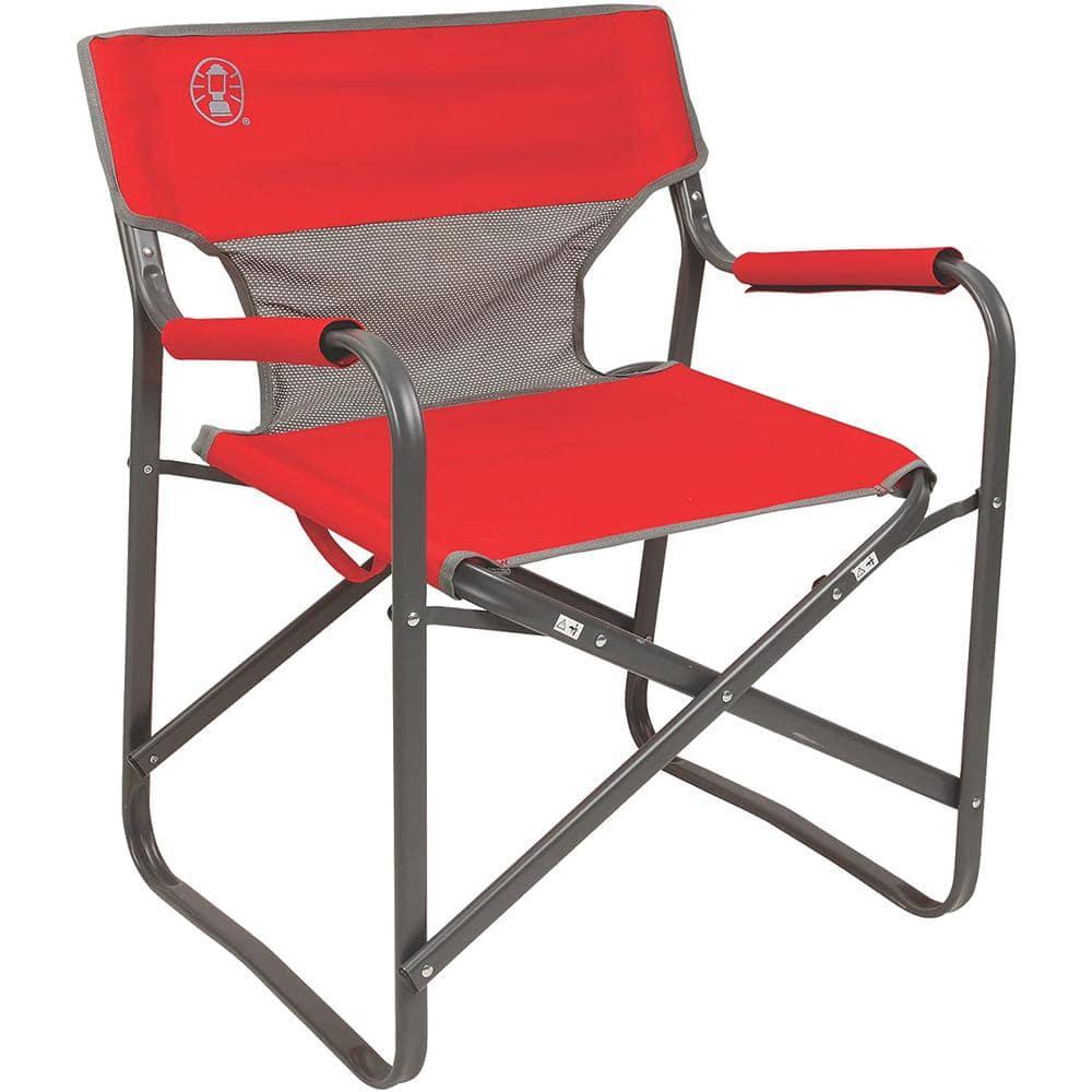 Coleman Outpost Breeze Folding Deck Chair - Red