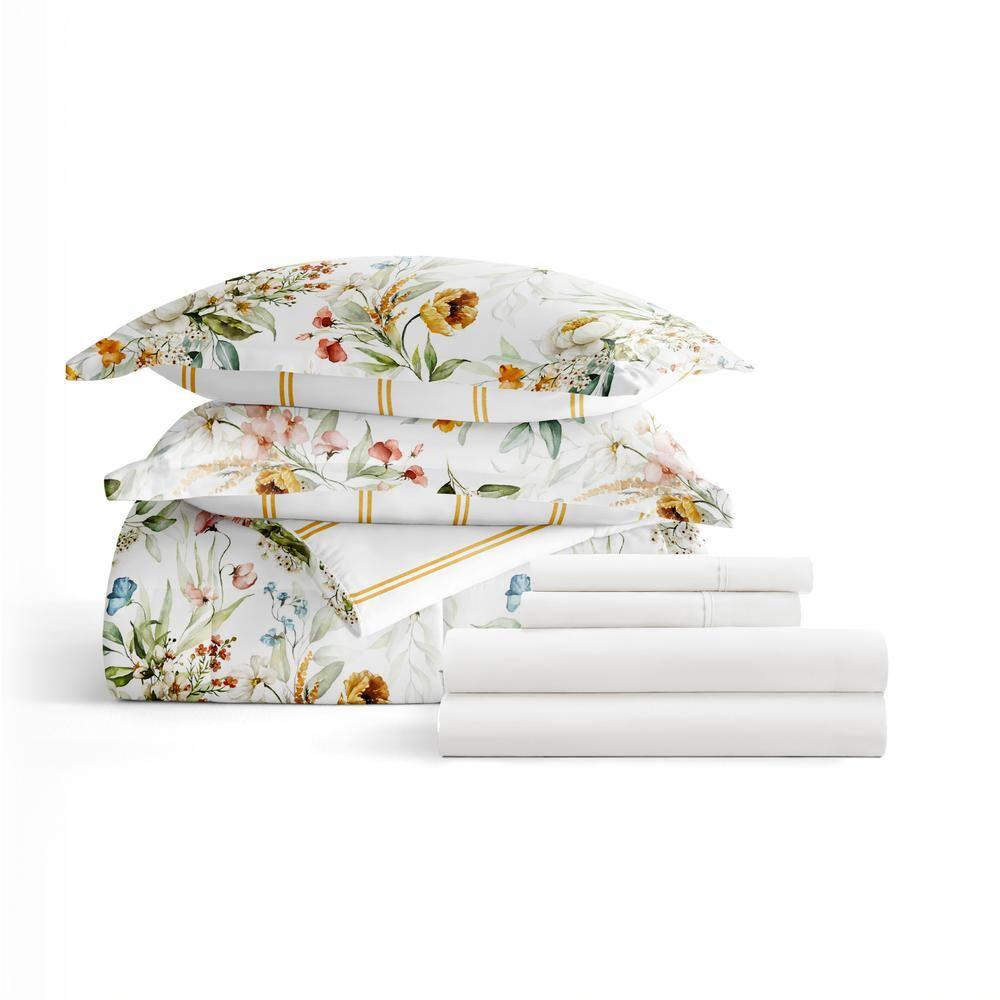 IEnjoy Home 7-Piece Bedding Bundle - Pattern Comforter and Sheet Set