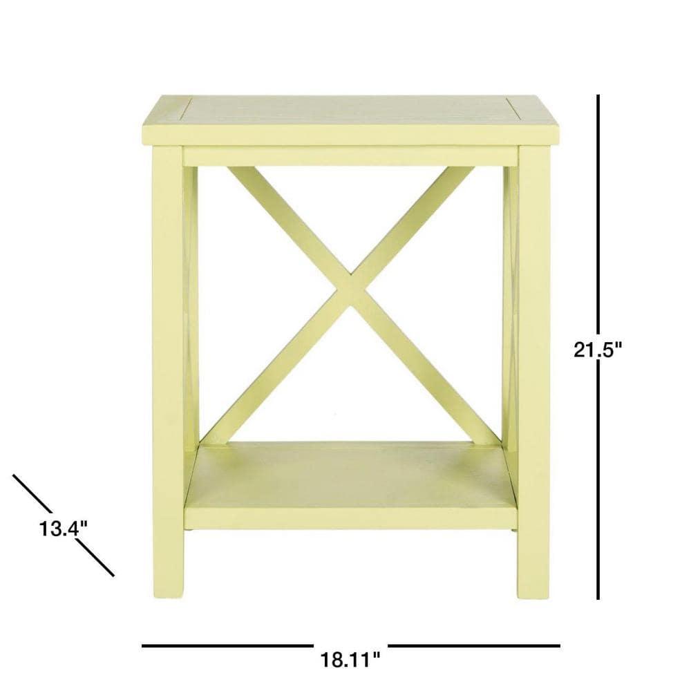 Candace End Table - Avocado Green - Safavieh.