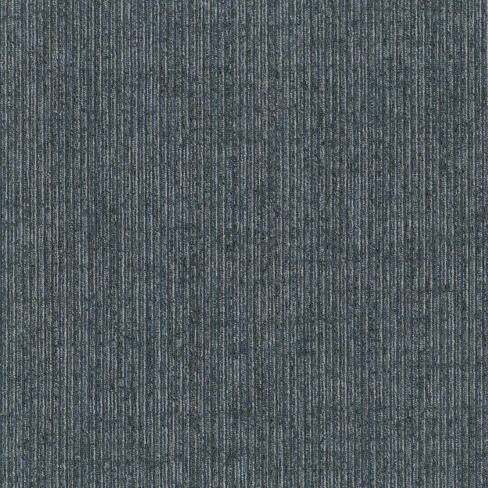 Mohawk Basics 24" x 24" Carpet Tile Sample with EnviroStrand™ PET Fiber in Navy (1 piece)