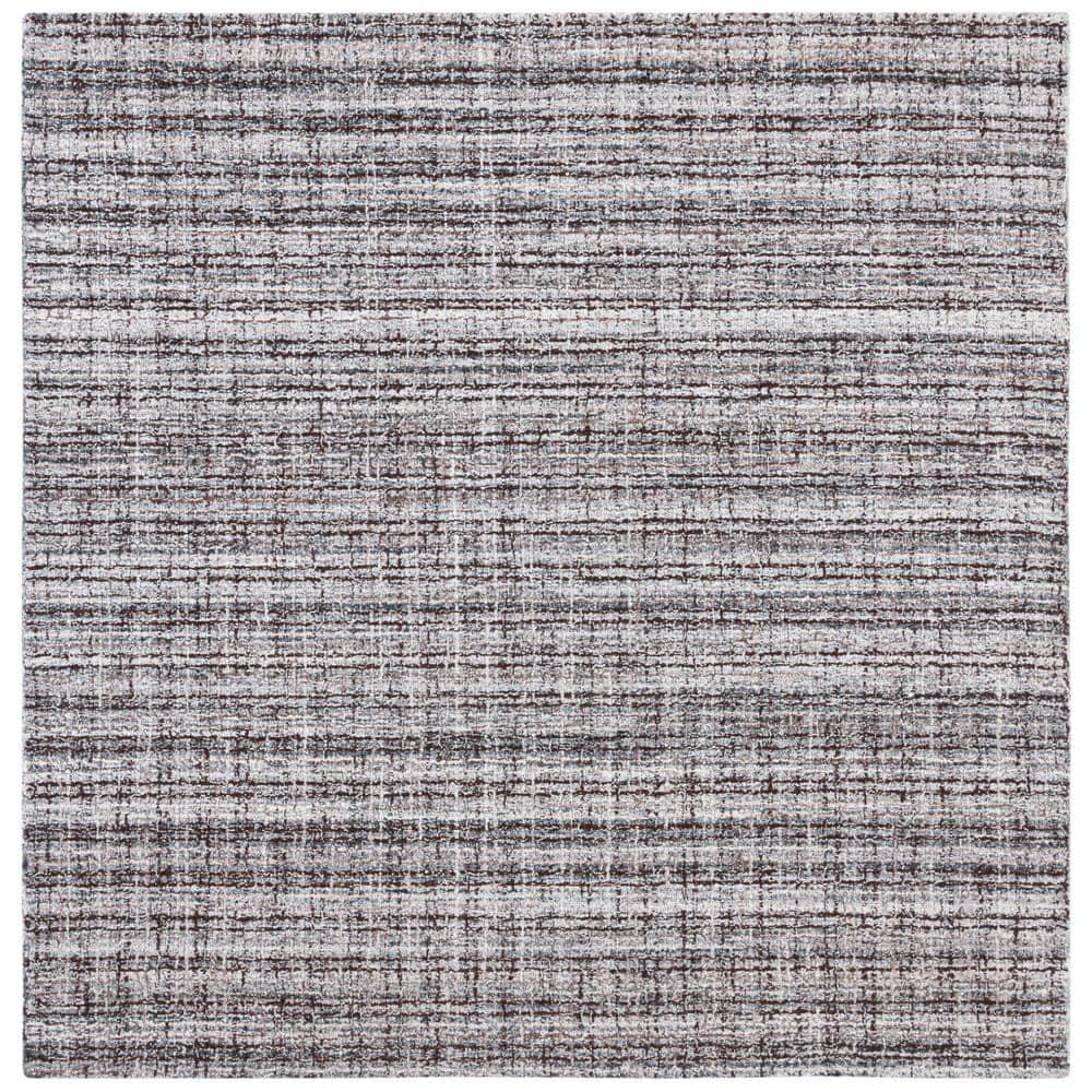 SAFAVIEH Abstract Rionach Trellis Area Rug, Grey/Brown, 6' x 6' Square