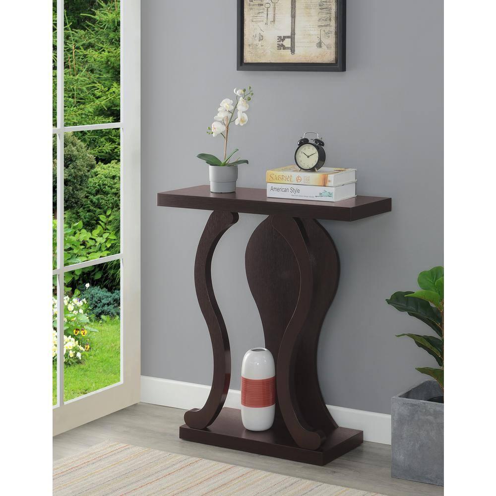 Convenience Concepts Newport Terry B Console Table, Espresso