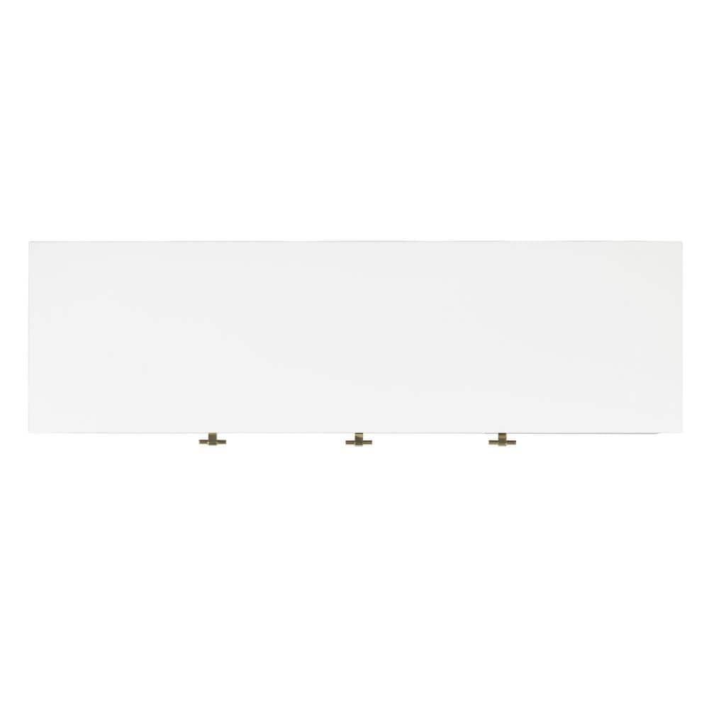 Genevieve Media Stand - Walnut/White - Safavieh.