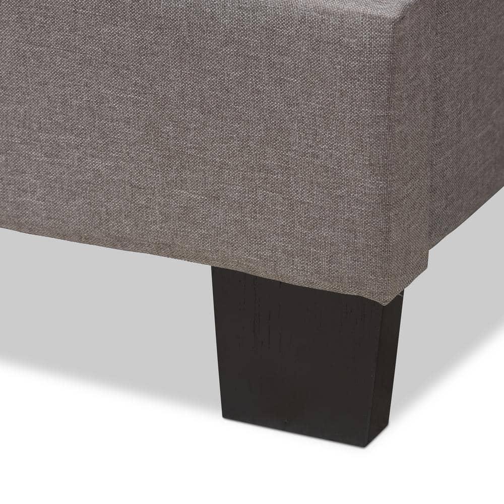 Baxton Studio Audrey Modern and Contemporary Upholstered Bed, Multiple Sizes, Multiple Colors