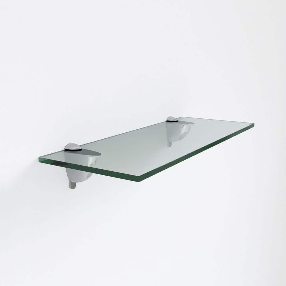 Latitude Run® Glass Accent Shelf with Adjustable Shelves