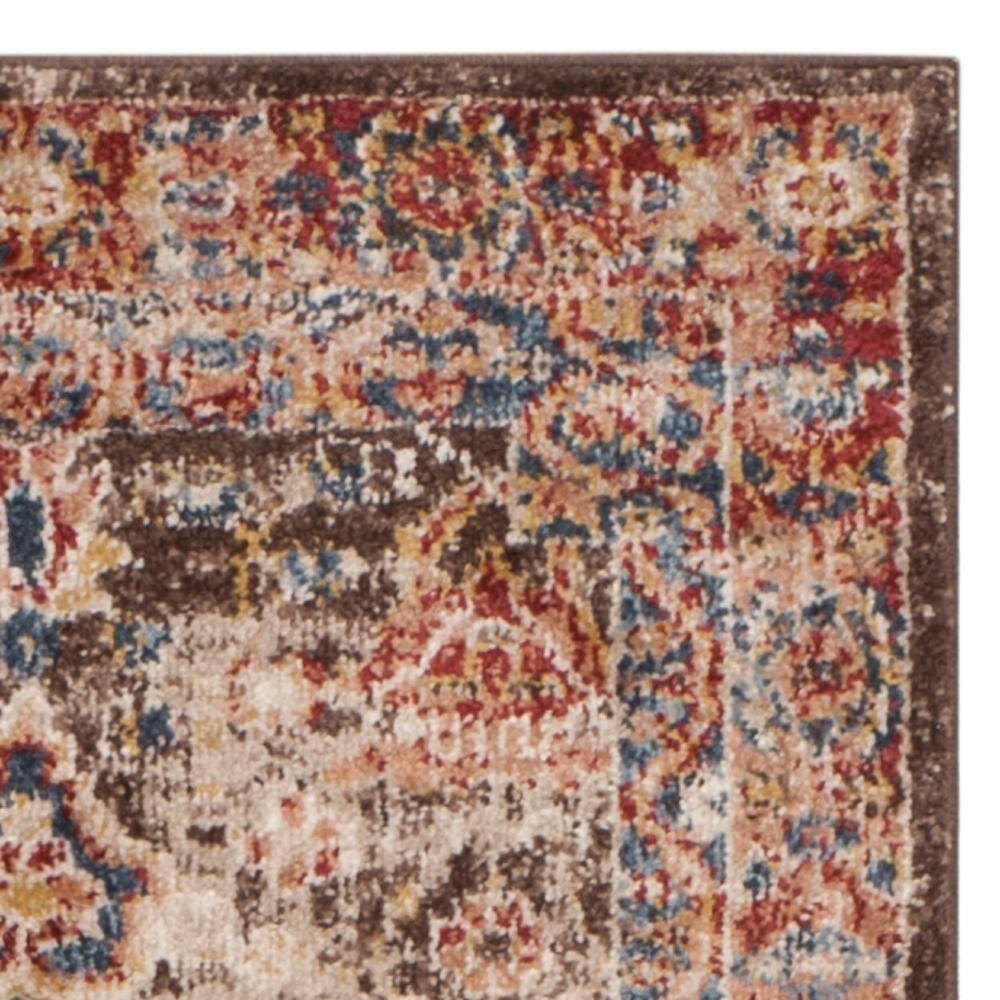 Bijar BIJ652 Power Loomed Indoor Runner Rug - Brown/Rust - 2'3"x6' - Safavieh