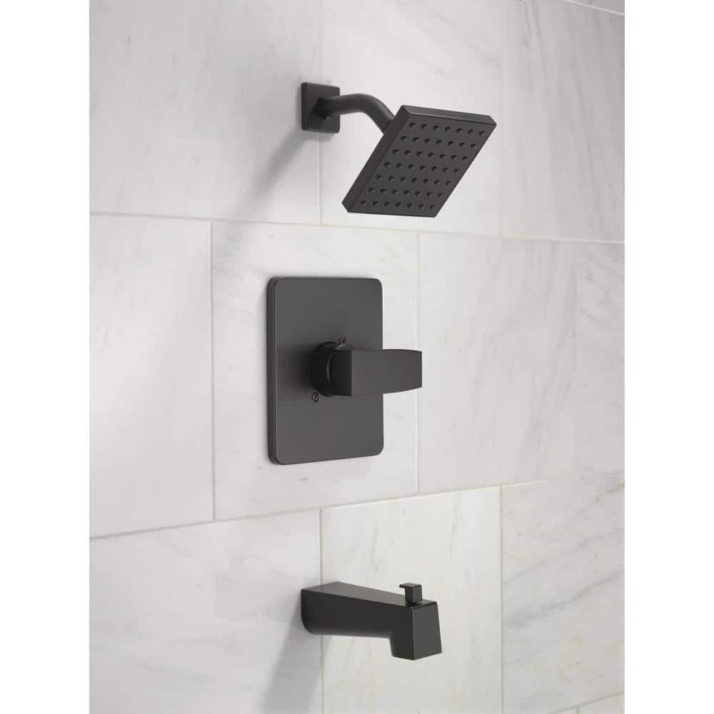Modern Monitor 14 Series 1-handle Single Function Square Tub & Shower Trim