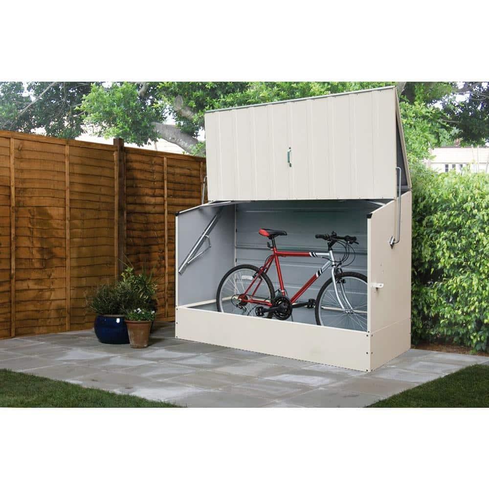 Rowlinson 6.4 ft. W x 3 ft. D Metal Horizontal Bike Shed