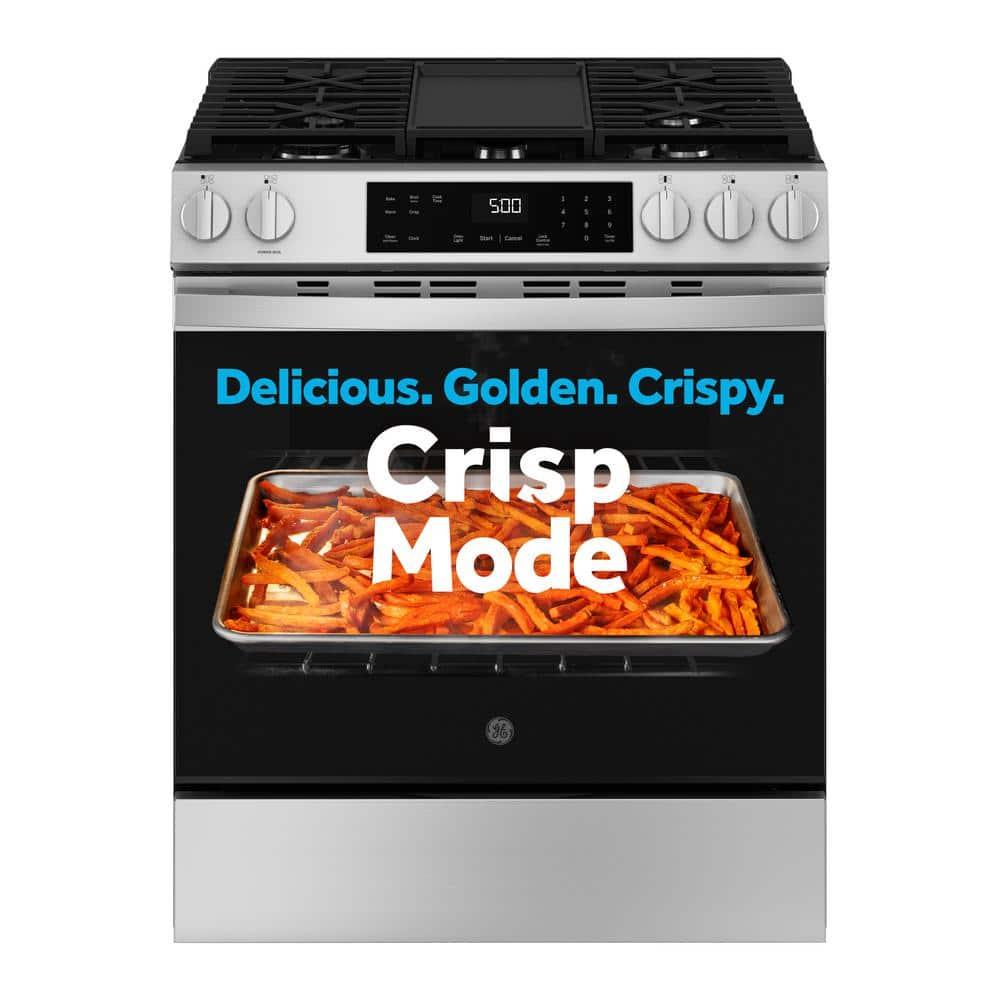 GE Appliances GE 30" Slide-In Front-Control Gas Range GGS500PVSS