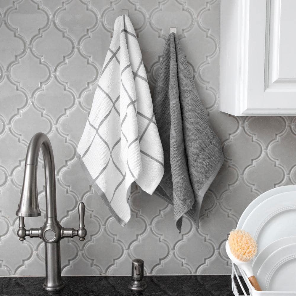 T-fal Solid and Check Dish Cloth